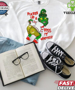 Pucker Up And Kiss It Whoville Christmas Grinch shirt