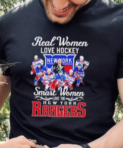 Real women love hockey smart women love the New York Rangers signatures shirt