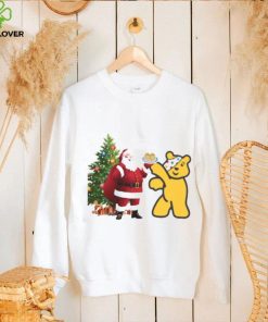 Pudsey Bear In Christmas shirt