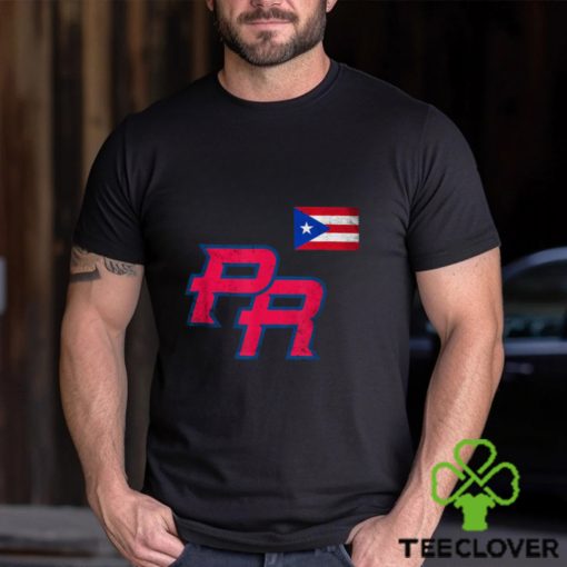 Puerto Rico 2023 Baseball Flag Pride red Boricua Puerto Rico T Shirt