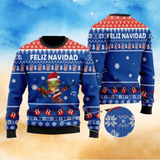 Puerto Rico Feliz Navidad Ugly Sweater Merry Christmas Puerto Rican