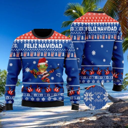 Puerto Rico Feliz Navidad Ugly Sweater Merry Christmas Puerto Rican