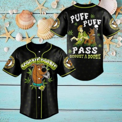 Puff Puff Pass Scooby A Doobie Baseball Jersey