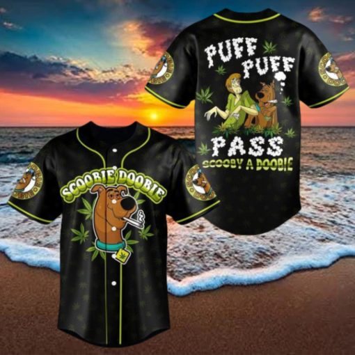 Puff Puff Pass Scooby A Doobie Baseball Jersey