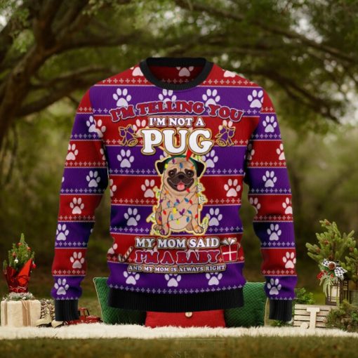 Pug Baby Ugly Christmas Sweater Gift Men Women