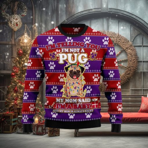 Pug Baby Ugly Christmas Sweater Gift Men Women