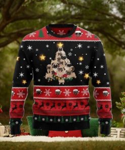 Pug Christmas Tree Best Gift For Dog Lovers Ugly Sweater