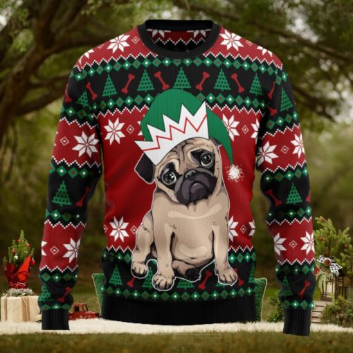 Pug Cute Ugly Christmas Sweater Thankgiving Gift Men Women