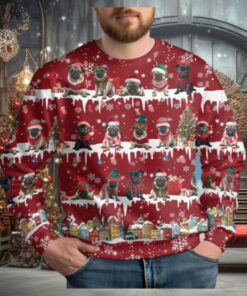 Pug Dog Ugly Christmas Sweater, Pet Lover Xmas Sweater