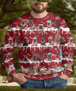 Pug Dog Ugly Christmas Sweater, Pet Lover Xmas Sweater