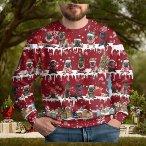 Pug Dog Ugly Christmas Sweater, Pet Lover Xmas Sweater
