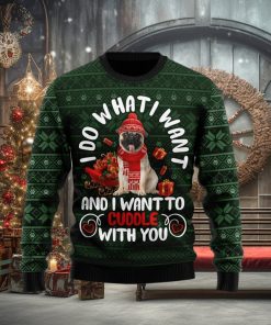 Pug I Want Ugly Christmas Sweater Gift Men Women