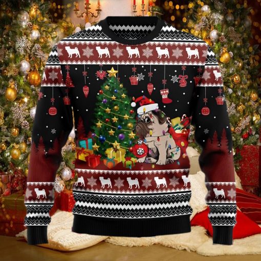 Pug Lover Merry Christmas Ugly Christmas Holiday Sweater