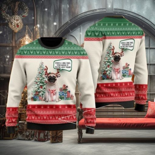 Pug Lovers Ugly Christmas Sweater For Men & Women