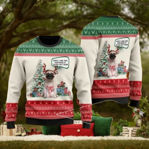 Pug Lovers Ugly Christmas Sweater For Men & Women