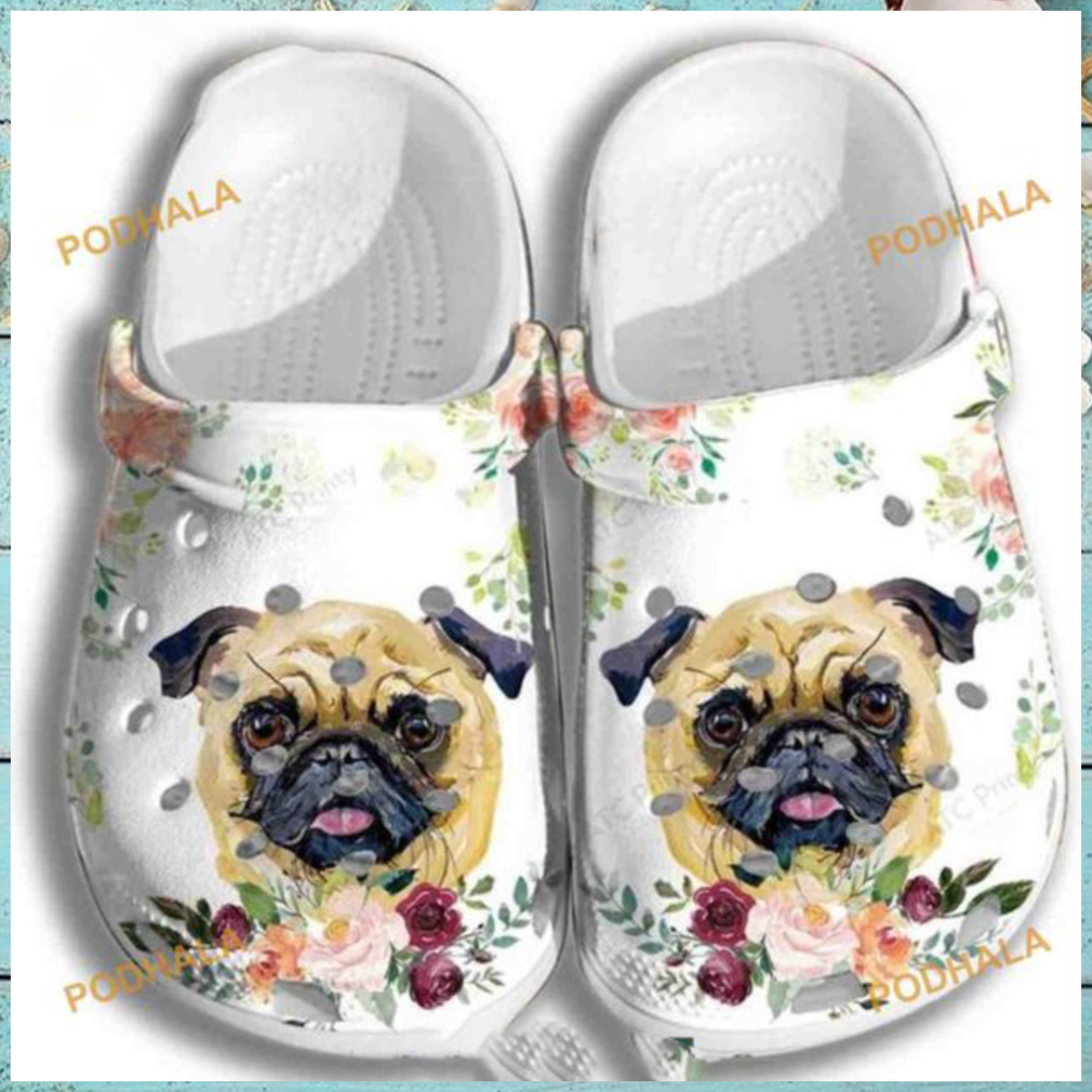 Pug Puppy Roses Flower Crocs Pug Puppy Roses Flower Crocs