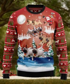 Pug Reindeer Ugly Christmas Sweater Thankgiving Gift Men Women