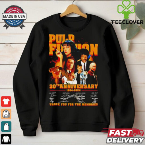 Pulp Fiction 30th anniversary 1994 2024 signature thank you for the memories shirt