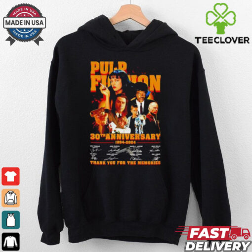 Pulp Fiction 30th anniversary 1994 2024 signature thank you for the memories shirt