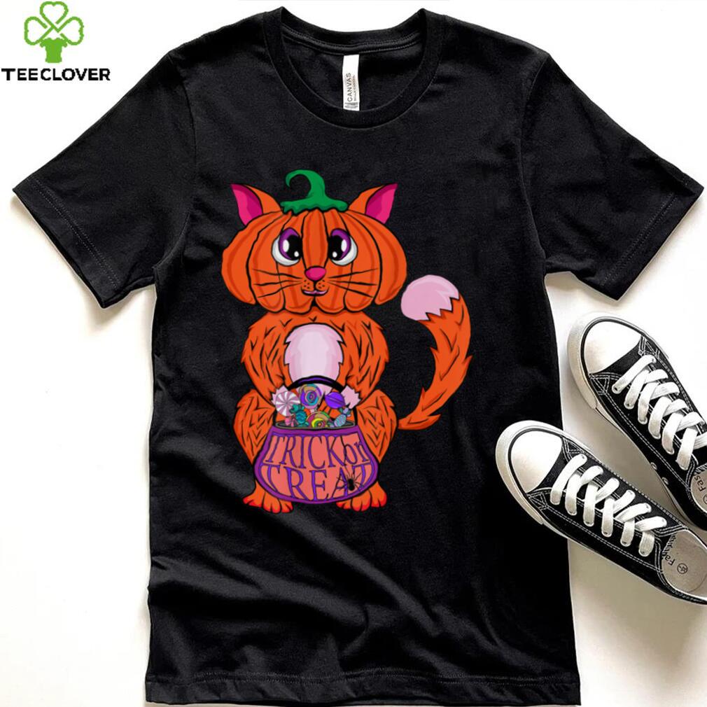Pumpkin Head Cat   Halloween Cat Pumpkin Cat T Shirt
