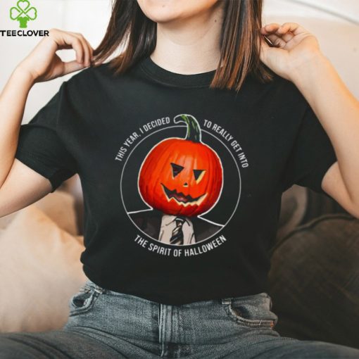 Pumpkin Head Dwight Schrute Graphic Halloween Shirt