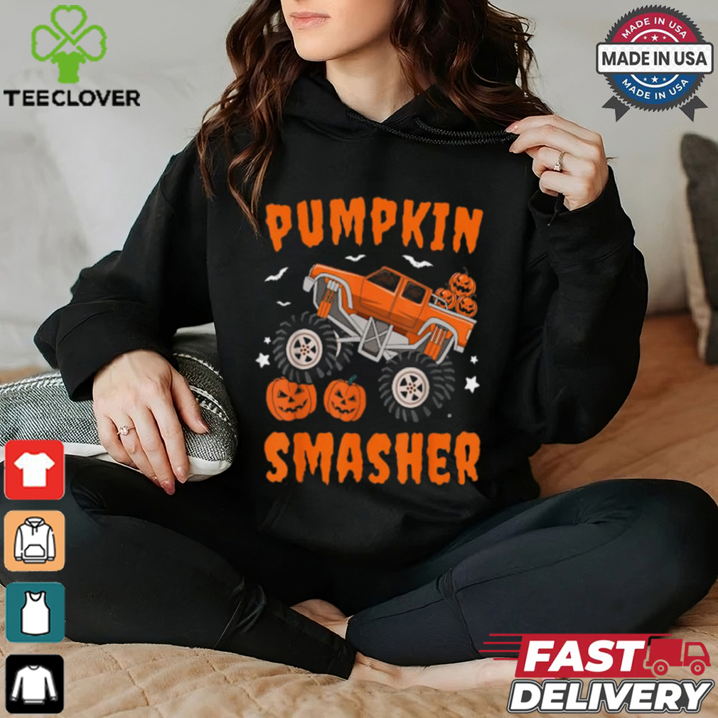 Pumpkin Smasher Toddler Halloween For Monster Truck Lover T Shirt Pumpkin Smasher Toddler Halloween For Monster Truck Lover T Shirt