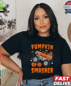 Pumpkin Smasher Toddler Halloween For Monster Truck Lover T Shirt 1 Pumpkin Smasher Toddler Halloween For Monster Truck Lover T Shirt