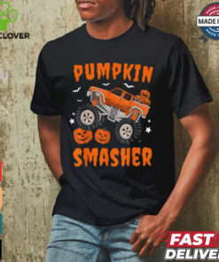 Pumpkin Smasher Toddler Halloween For Monster Truck Lover T Shirt 2 Pumpkin Smasher Toddler Halloween For Monster Truck Lover T Shirt