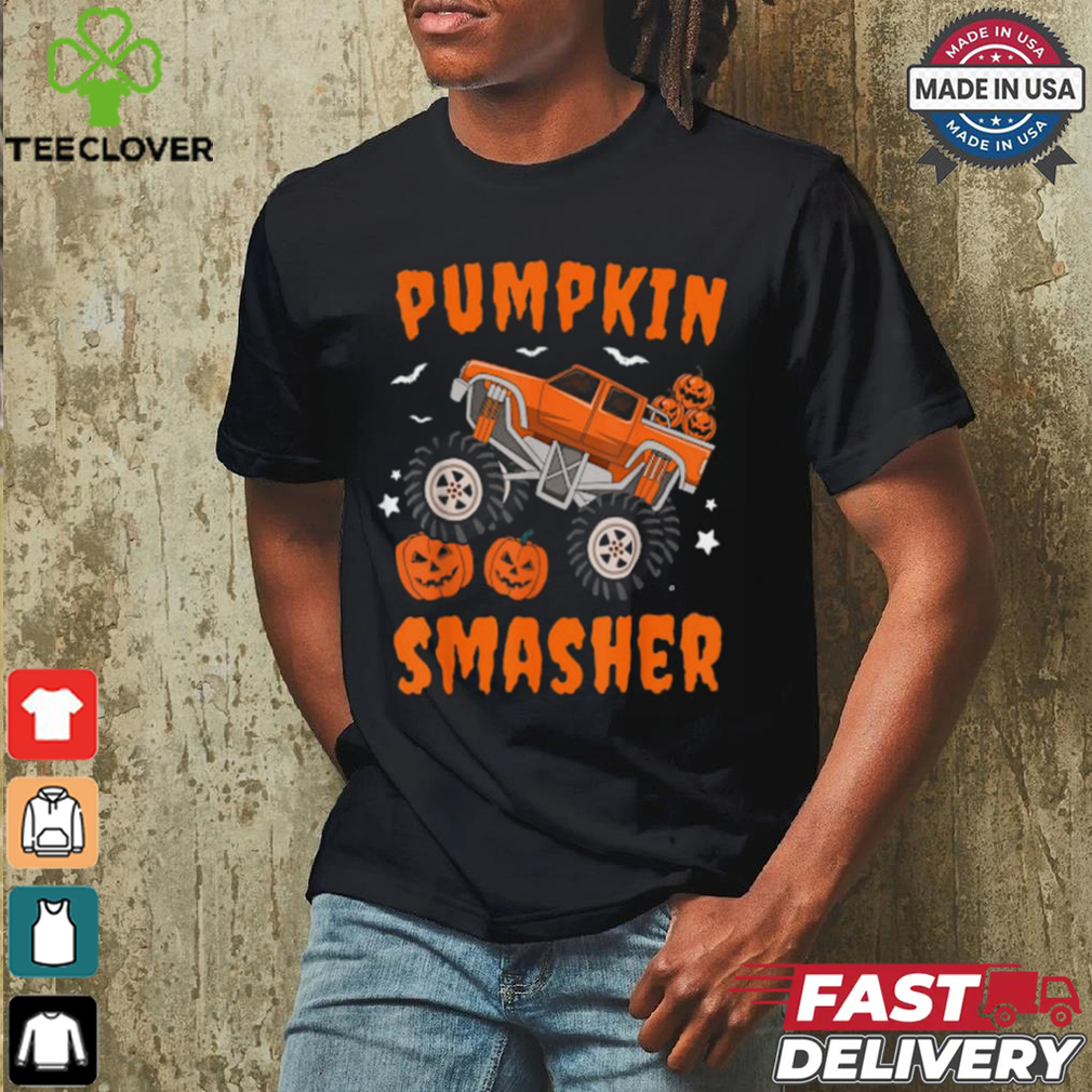 Pumpkin Smasher Toddler Halloween For Monster Truck Lover T Shirt Pumpkin Smasher Toddler Halloween For Monster Truck Lover T Shirt