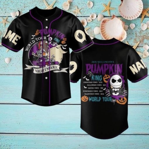 Pumpkin World Tour 2024 Custom Baseball Jersey