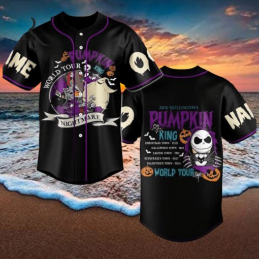 Pumpkin World Tour 2024 Custom Baseball Jersey