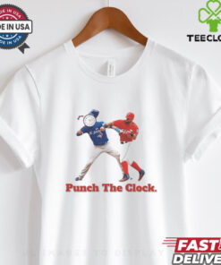 Punch the clock Rangers vs Blue Jays shirt