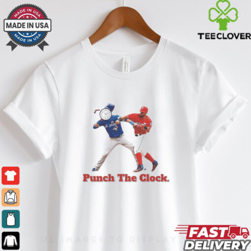 Punch the clock Rangers vs Blue Jays shirt