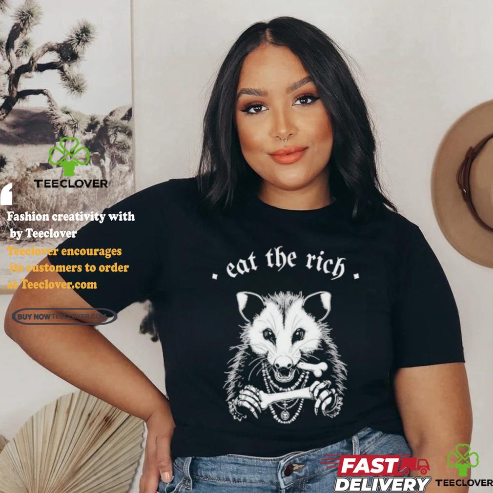 Punk With A Camera Eat The Rich Possum Anti Fascist Shirt Punk With A Camera Eat The Rich Possum Anti Fascist Shirt