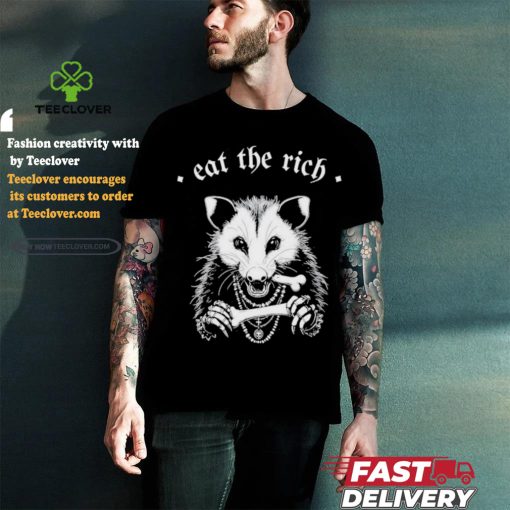Punk With A Camera Eat The Rich Possum Anti Fascist Shirt