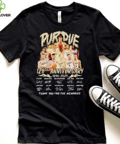 Purdue Boilermakers 128th anniversary 1896 2024 thank you for the memories hoodie, sweater, longsleeve, shirt v-neck, t-shirt