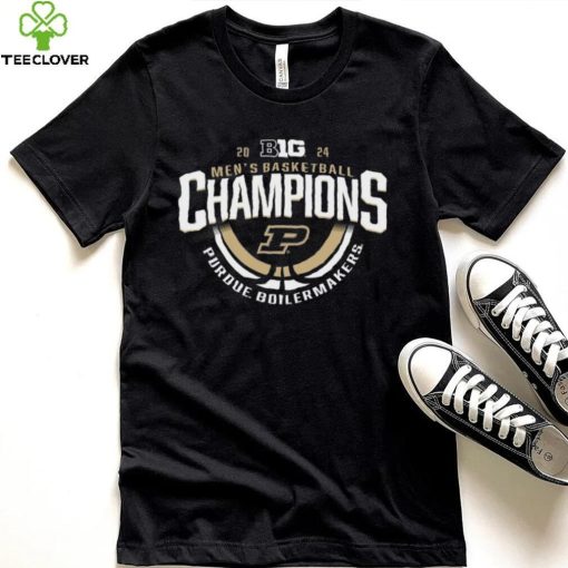 Purdue Boilermakers 2024 Big Ten Men’s Basketball Regular Season Champions Locker Room T Shirt