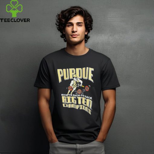 Purdue Boilermakers Back to back to back Big Ten champions hoodie, sweater, longsleeve, shirt v-neck, t-shirt