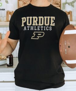 Purdue Boilermakers Champion Athletics Logo Stack T Shirt