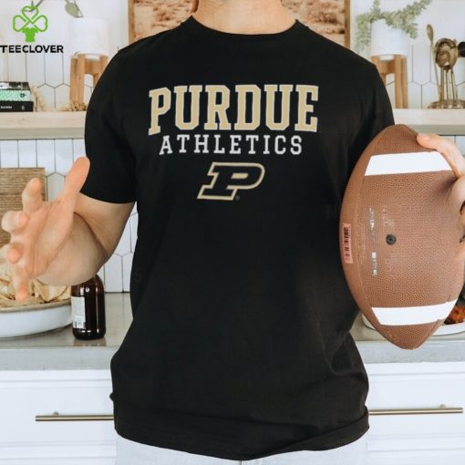 Purdue Boilermakers Champion Athletics Logo Stack T Shirt