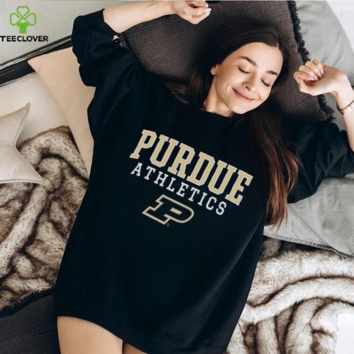 Purdue Boilermakers Champion Athletics Logo Stack T Shirt