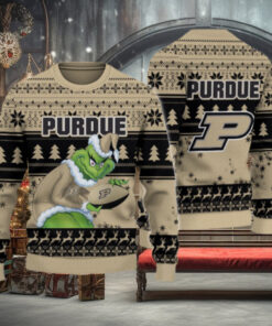 Purdue Boilermakers Grinch Ugly Christmas Sweater