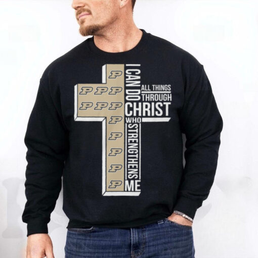 Purdue Boilermakers I Can Do All Things Through Christ Who Limited 2D T Shirt