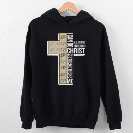 Purdue Boilermakers I Can Do All Things Through Christ Who Limited 2D T Shirt