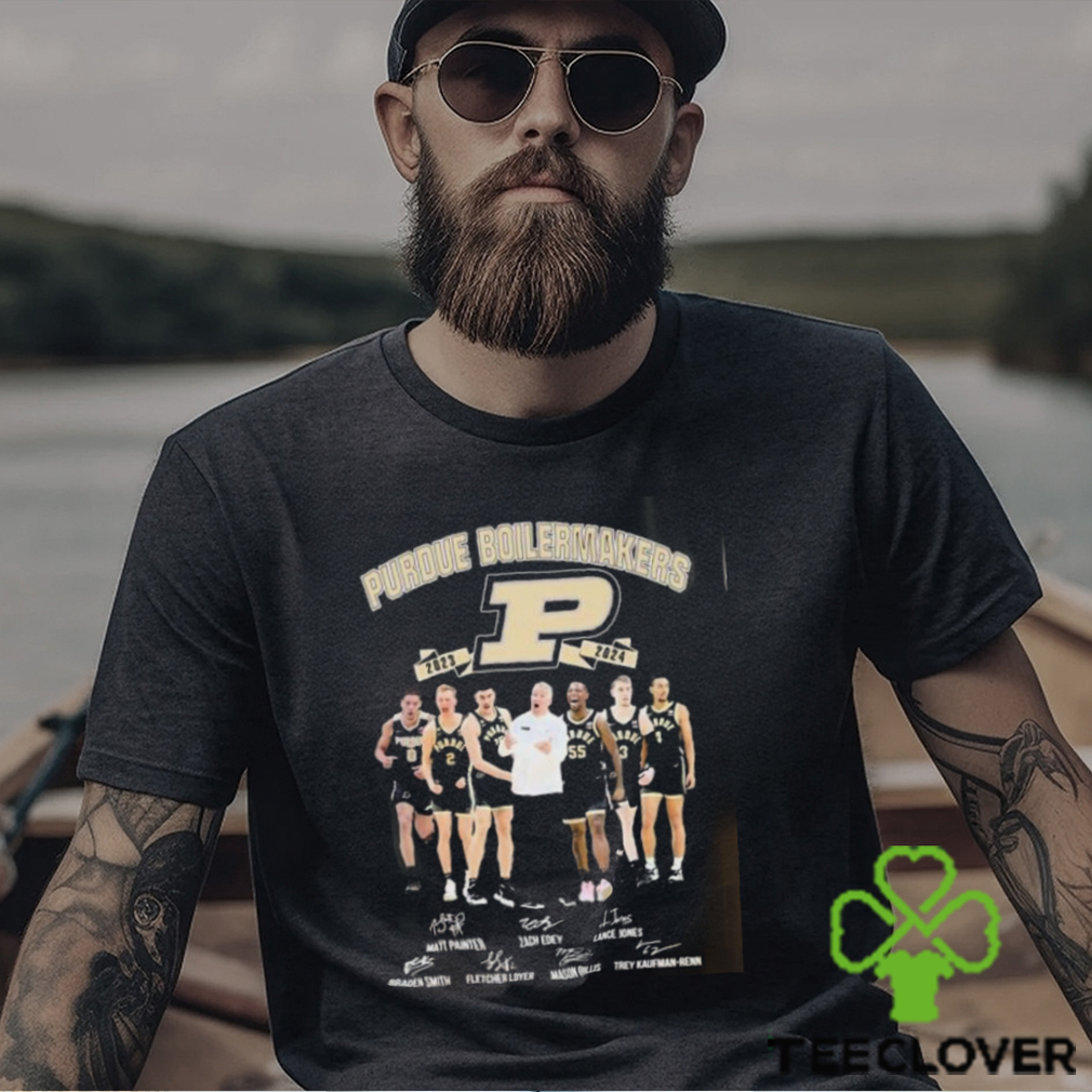Purdue Boilermakers Men’s Basketball 2023 2024 Signatures Shirt Purdue Boilermakers Men’s Basketball 2023 2024 Signatures Shirt