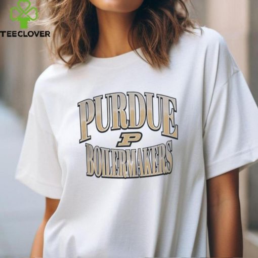 Purdue Boilermakers Mustartd Fade Tee Shirt