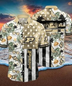 Purdue Boilermakers NCAA3 Flower Hawaii Shirt And Tshirt For Fans, Summer Football Shirts NA49817