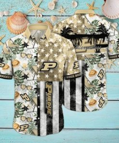 Purdue Boilermakers NCAA3 Flower Hawaii Shirt And Tshirt For Fans, Summer Football Shirts NA49817
