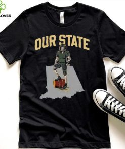 Purdue Boilermakers vs Indiana Hoosiers skeleton our State shirt