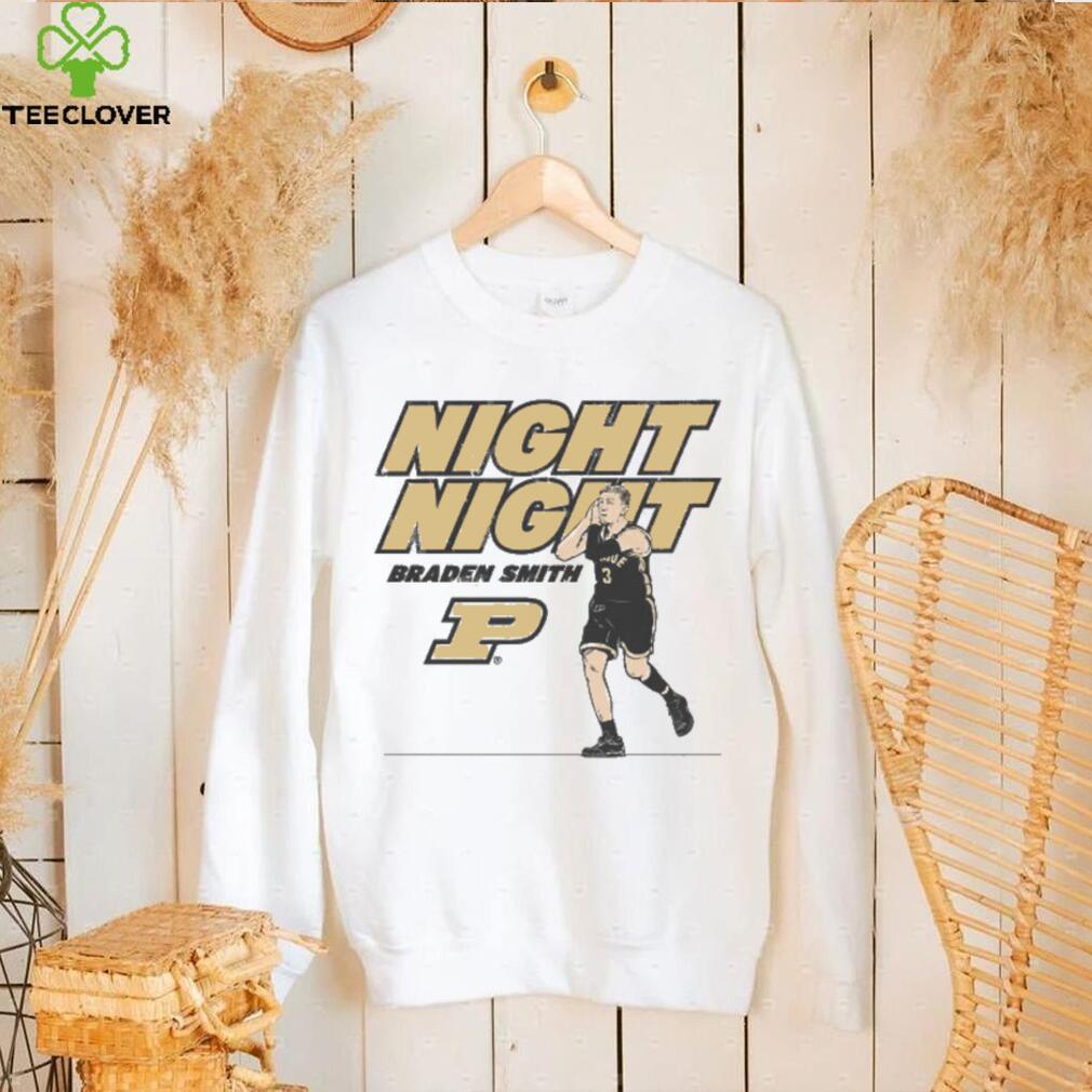Purdue Braden Smith Night Night Celebration T Shirt Purdue Braden Smith Night Night Celebration T Shirt